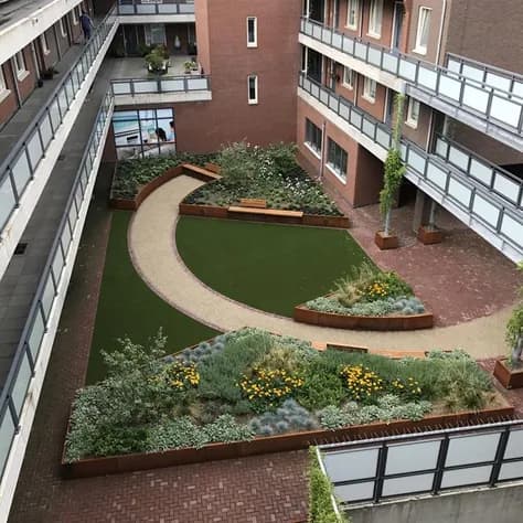 Mur de soutènement 200 coin Acier corten