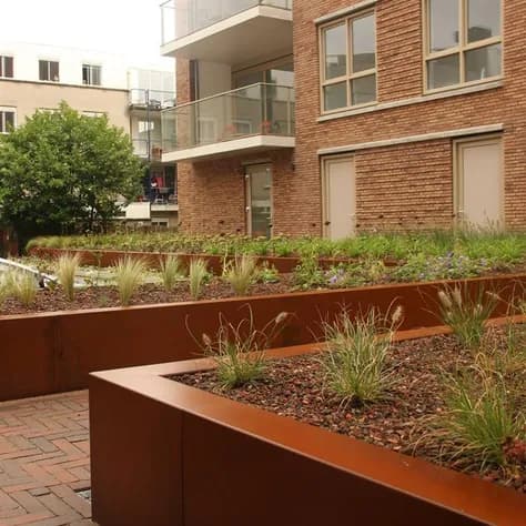 Mur de soutènement 300 coin Acier corten