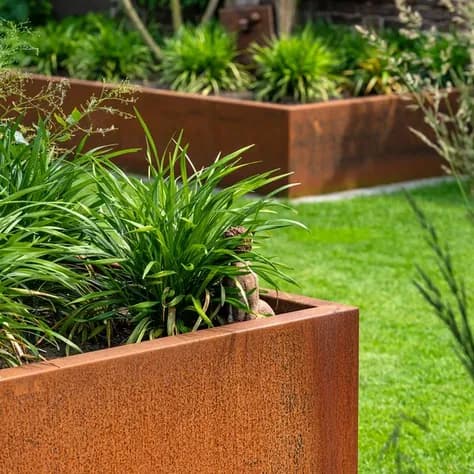 CARREZ Sans fond Acier corten