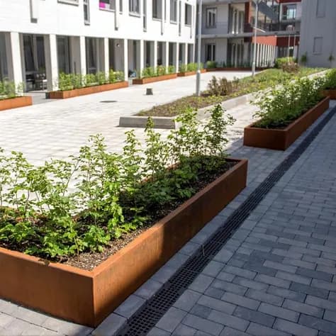 CARREZ Sans fond Acier corten