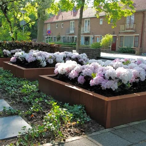 CARREZ Sans fond Acier corten