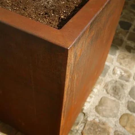 CARREZ Sur roulettes Acier corten