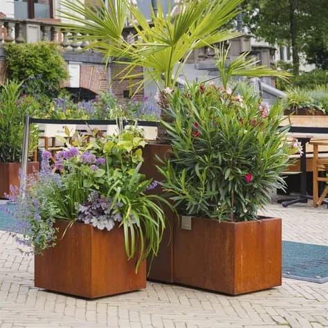 CARREZ Sur roulettes Acier corten