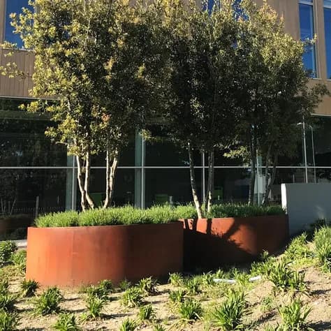 CIRCUM Sans fond Acier corten