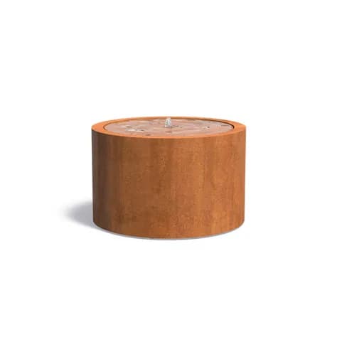 Tables d'eau ronde Acier corten