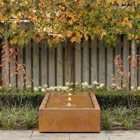 Tables d'eau standard Acier corten