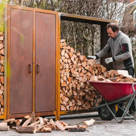 LOGG logger Acier corten