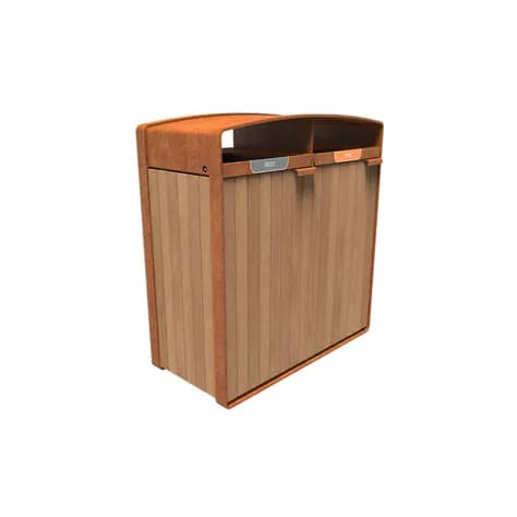 STORR avec bardage bois Acier corten