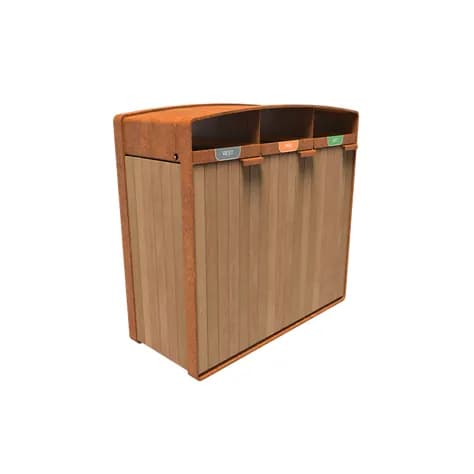 STORR avec bardage bois Acier corten