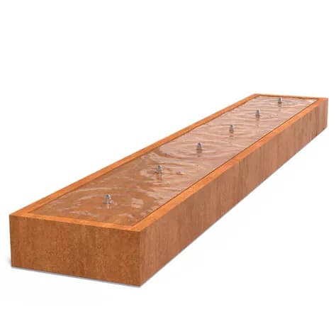Tables d'eau standard Acier corten