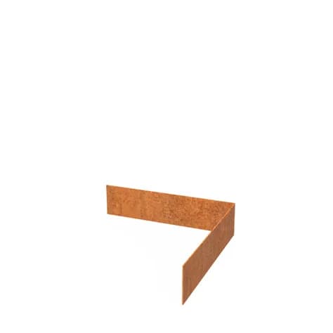 Bordure de jardin angle supperieur droit  Acier corten