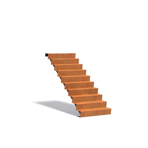 Escaliers Acier corten