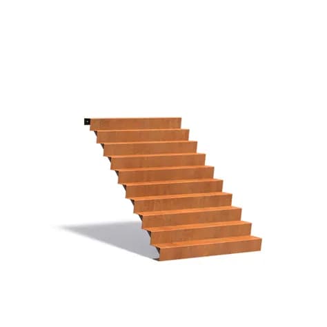 Escaliers Acier corten