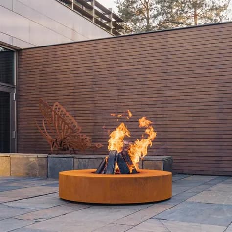 RONDE Acier corten