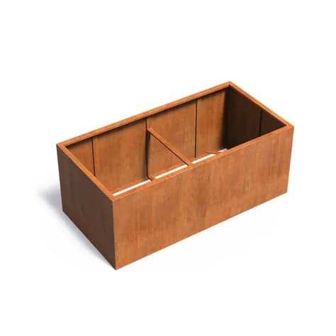 CARREZ Sans fond Acier corten