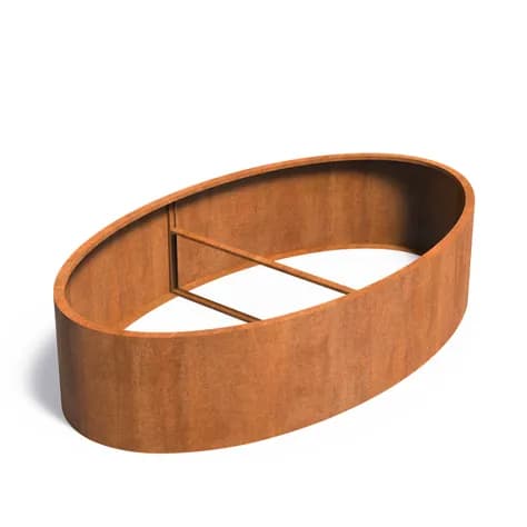 ELLIPSE Sans fond Acier corten