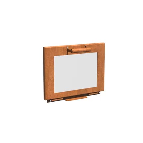 Porte pour cheminée à l'extérieur  Acier corten