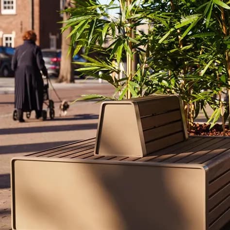 STORR avec double banc Acier corten