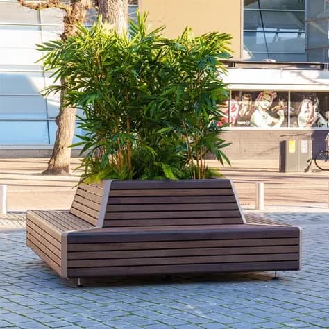 STORR avec banc d'angle Acier corten