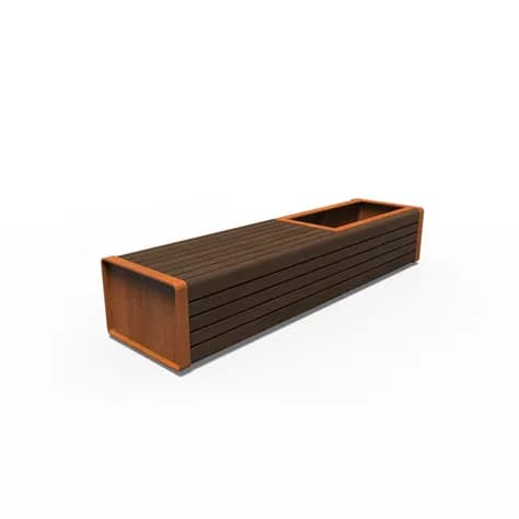 STORR avec canapé simple Acier corten