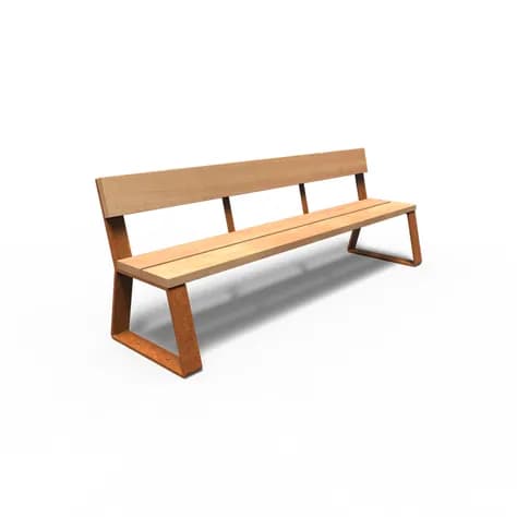 MIO avec dossier Acier corten