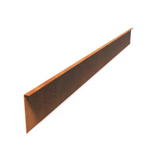 Bordure de jardin bord supperieur plié  Acier corten