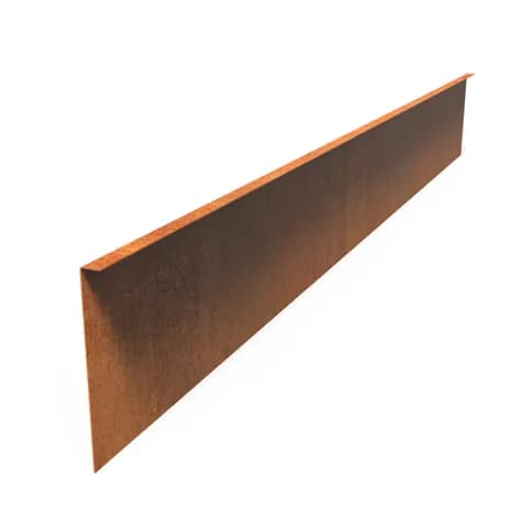 Bordure de jardin bord supperieur plié  Acier corten