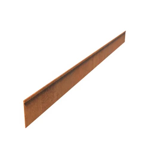 Bordure de jardin bord supperieur aplati  Acier corten