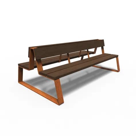 MIO avec dossier Acier corten