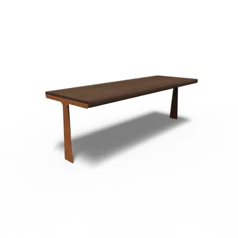 GRO Les Table Acier corten