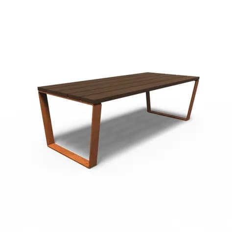 MIO Les Table Acier corten