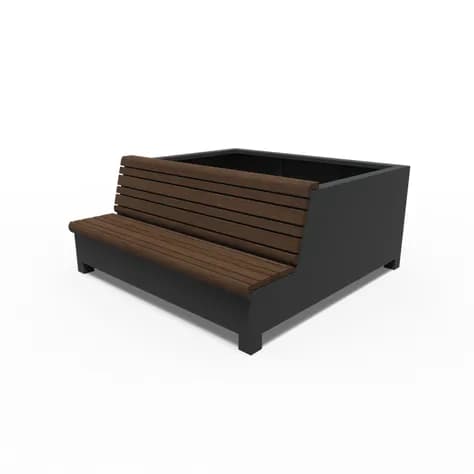 AROS avec canapé simple Aluminium
