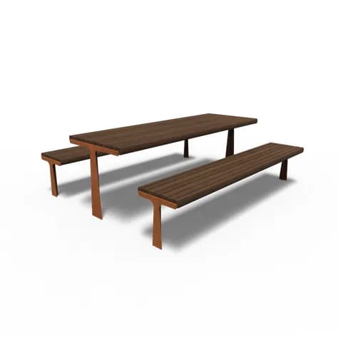 GRO set de pique-nique Acier corten