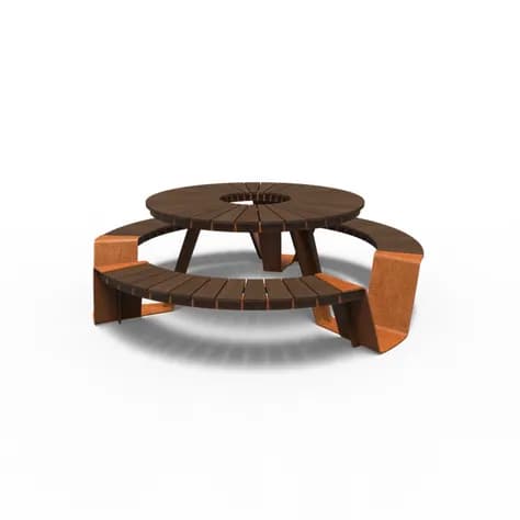DUNC set de pique-nique Acier corten