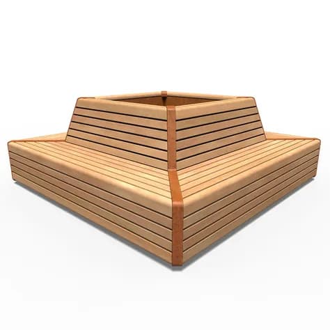 STORR avec banc d'angle Acier corten