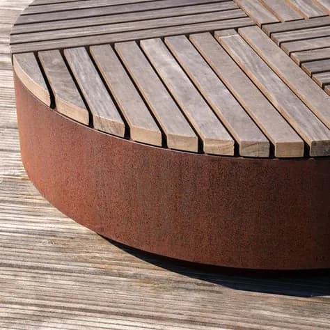 AROS ronde Acier corten