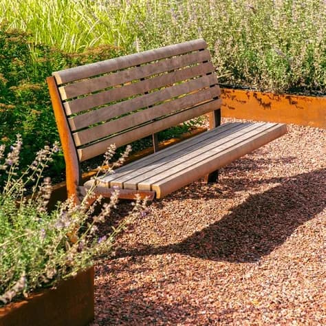 GRO avec dossier Acier corten