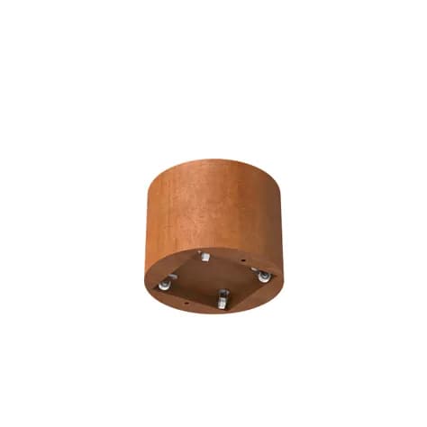 CIRCUM sur roulettes Acier corten