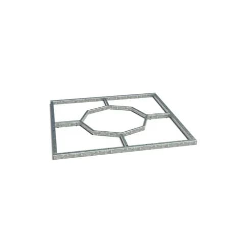 Cadre grilles d'arbres carré Acier galvanisé