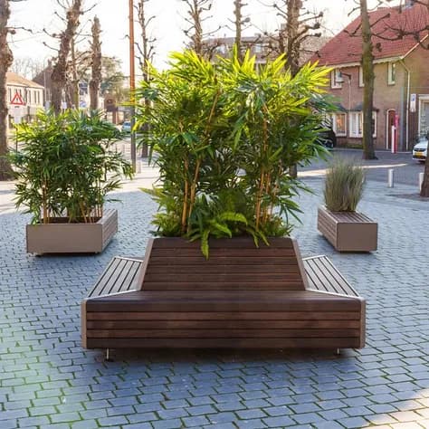 STORR avec banc d'angle Acier corten