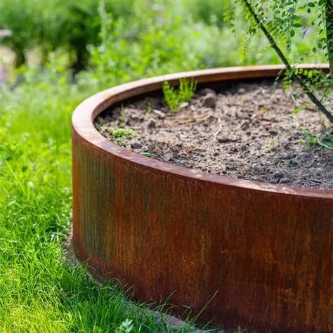 CIRCUM Sans fond Acier corten
