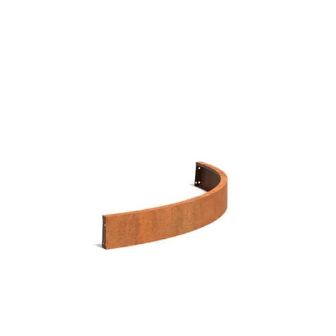 Mur de soutènement 200 courbe Acier corten
