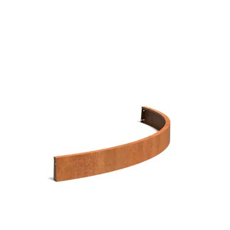 Mur de soutènement 200 courbe Acier corten