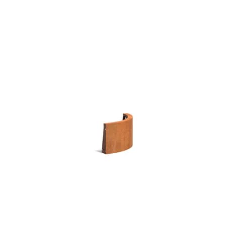 Mur de soutènement 300 courbe Acier corten