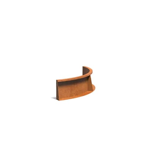 Mur de soutènement 300 courbe Acier corten