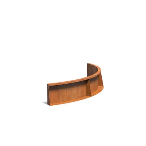 Mur de soutènement 300 courbe Acier corten