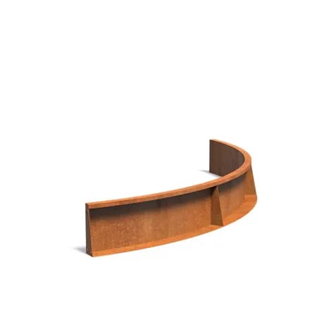Mur de soutènement 300 courbe Acier corten