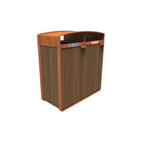 STORR avec bardage bois Acier corten