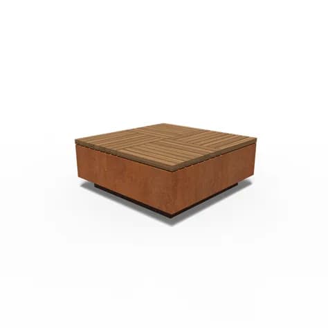 AROS carré Acier corten