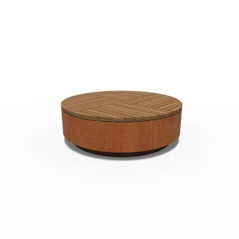 AROS ronde Acier corten
